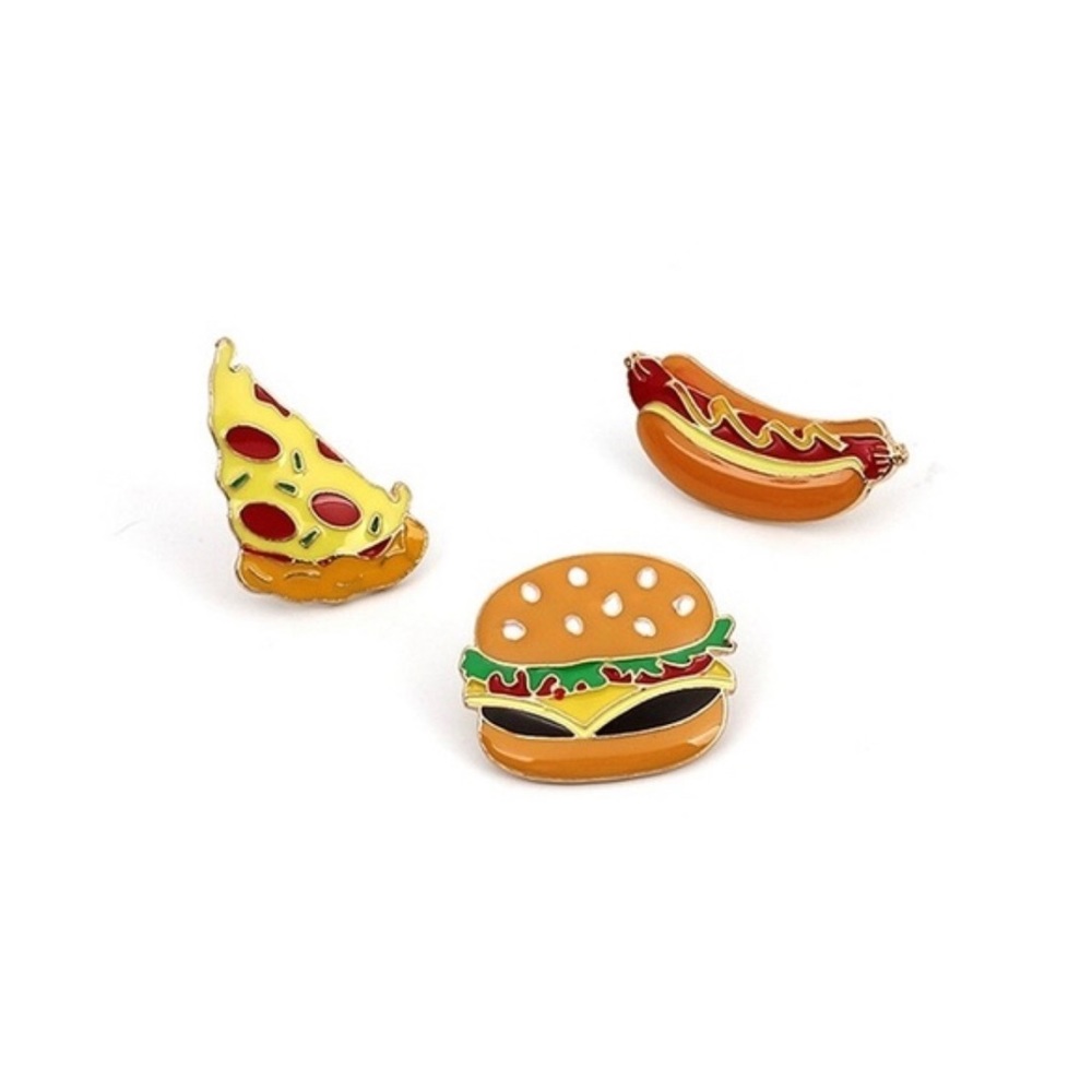 3 Pcs Foodie Pins